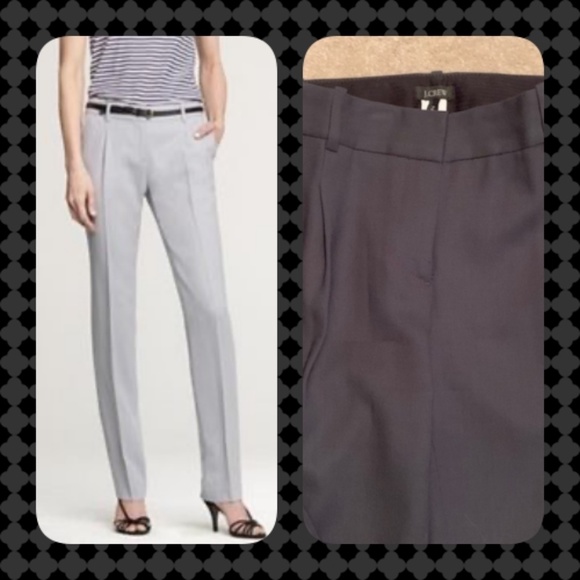 J.Crew Martie Trouser in Wool Crepe - Picture 1 of 8
